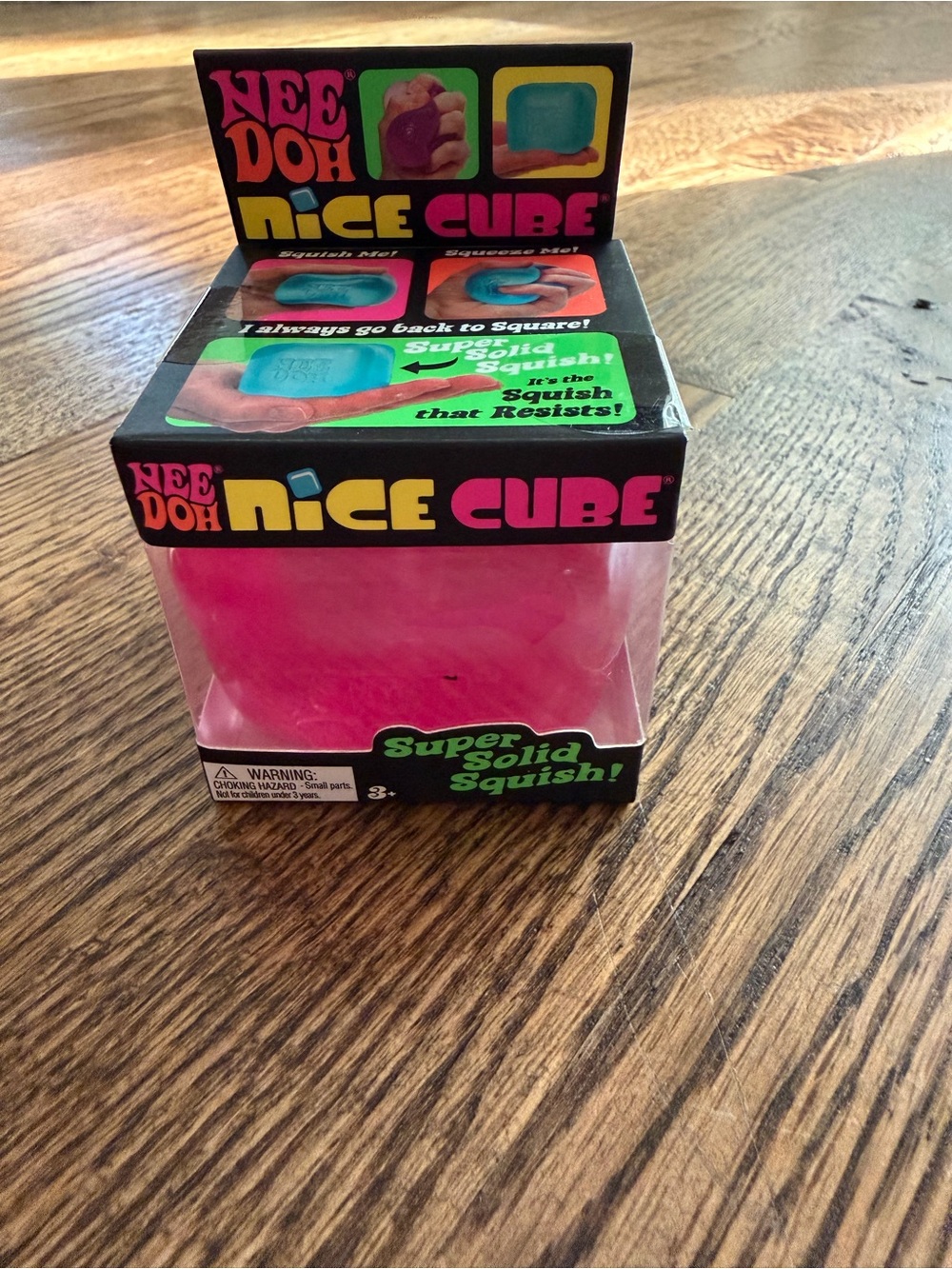NeeDoh Nice Cube Sensory Squish Toy - Pink